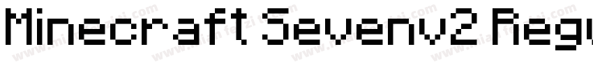 Minecraft Sevenv2 Regular字体转换